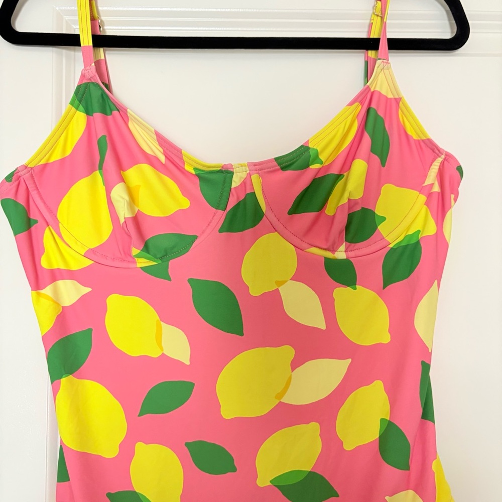 Kate Spade Women’s Pink Lemon-Print One-Piece Swimsuit - Picture 7 of 16